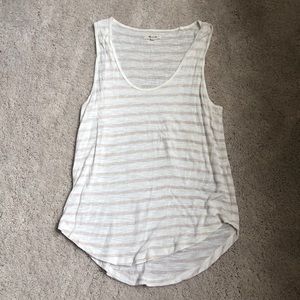 Madewell striped whisper tank